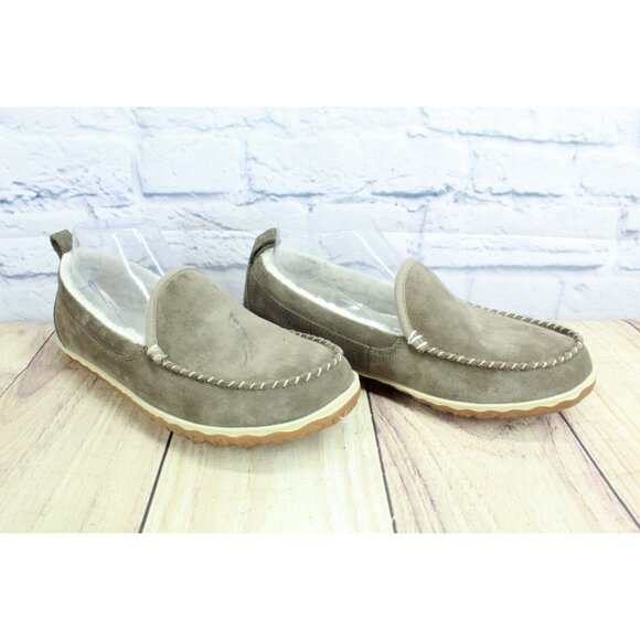 LL Bean Mountain Slippers Moccasin Dark Cement Size 8 M - Picture 3 of 9